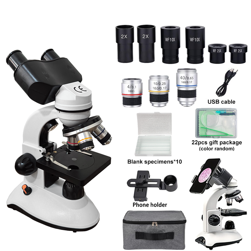Microscope Compound 40X - Öğrenciler için Binoküler Bileşik Mikroskop, Yetişkinler