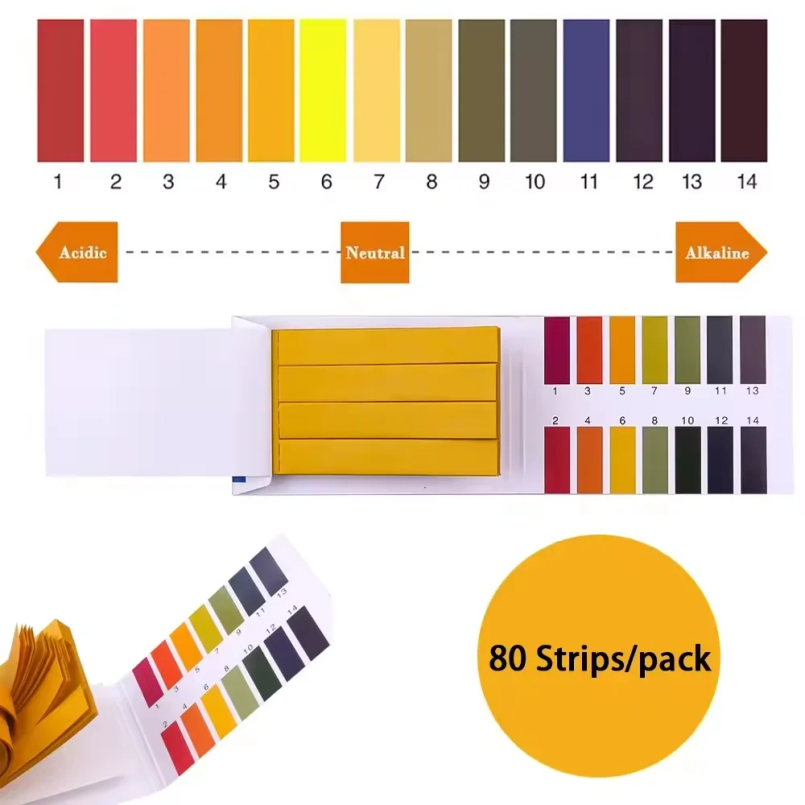 Ph Strip Test - 80 Şerit/paket PH Test Şeritleri Tam