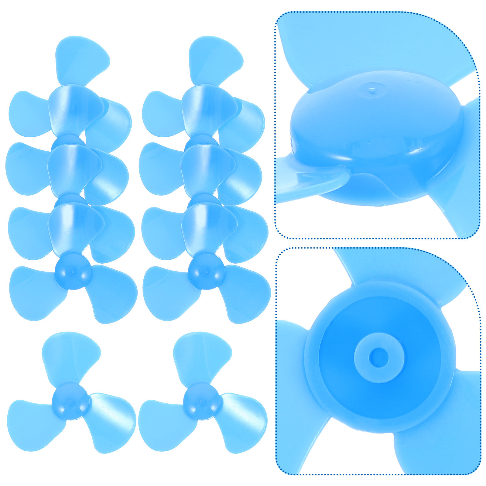 Science Project - 10 Adet Plastik Mini Fan Kanadı,