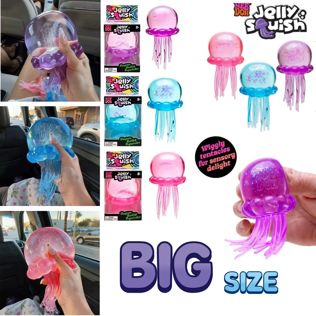 Crystal Growing Kit - Şeffaf Simli Denizanası Şeklinde Süper Yumuşak