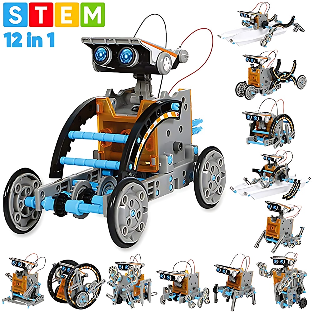 Science Project Robot - Güneş robotu yapı taşları 12 In