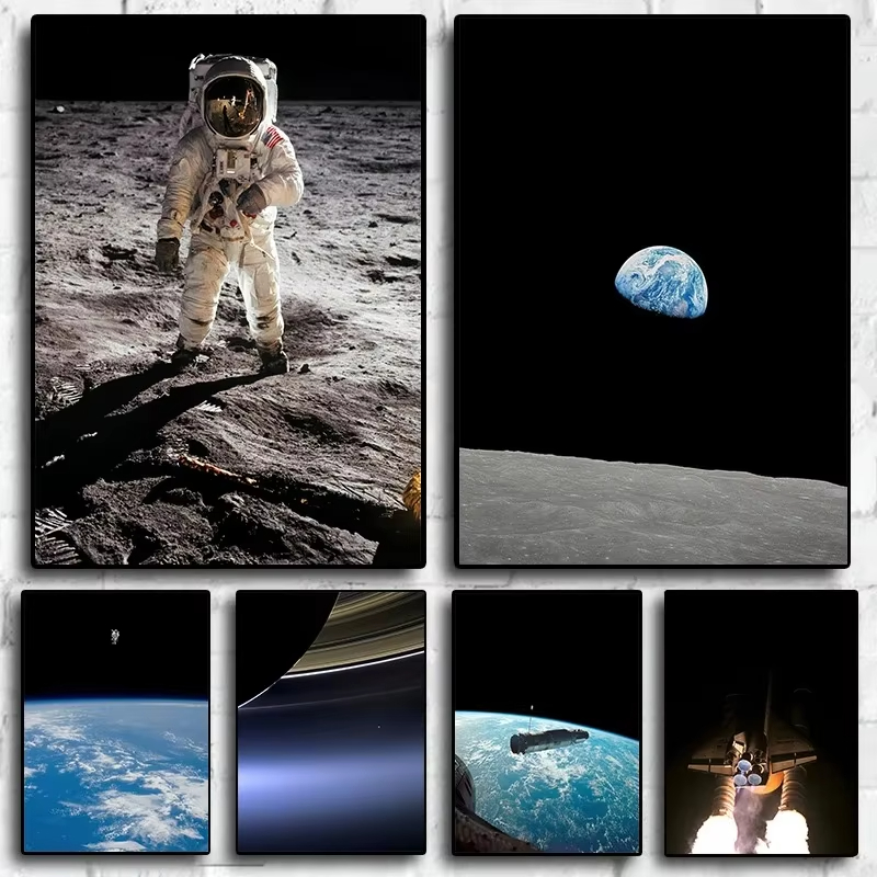 Star Map Poster - Bilim kurgu uzay ve Apollo 8