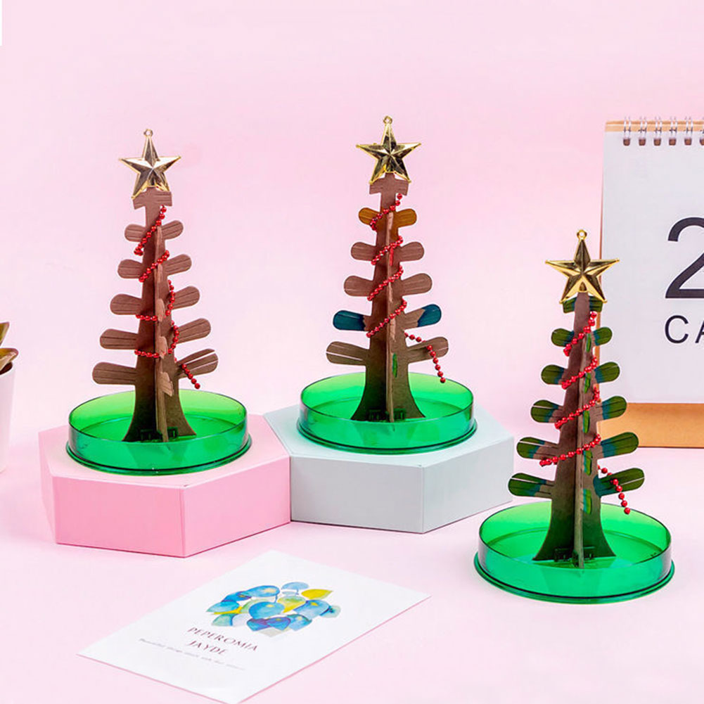 Crystal Growing Kit - Sihirli Büyüyen Noel Ağacı Seti Çocuklar