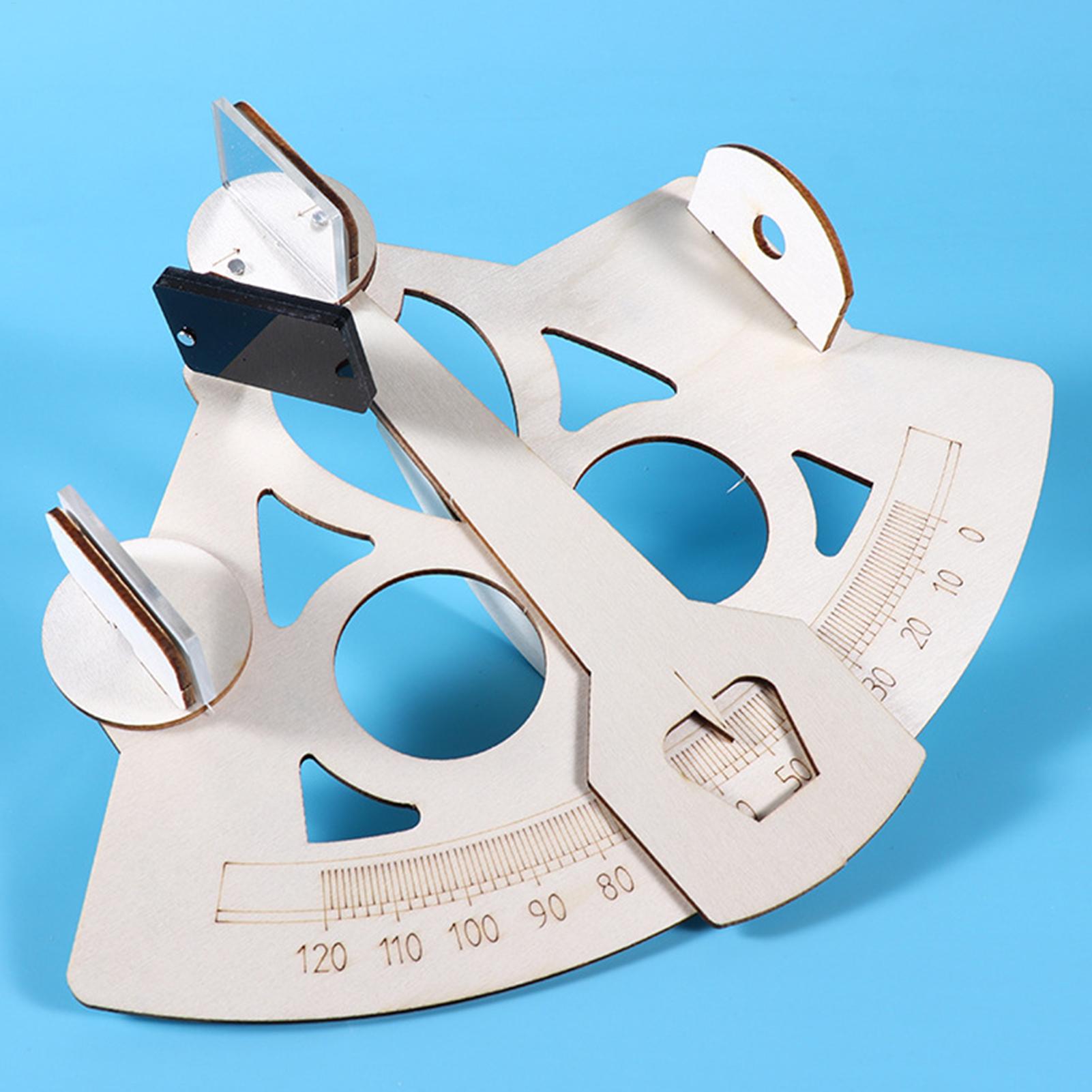 Science Max - Ahşap DIY Denizci Sextant Modeli Navigasyon