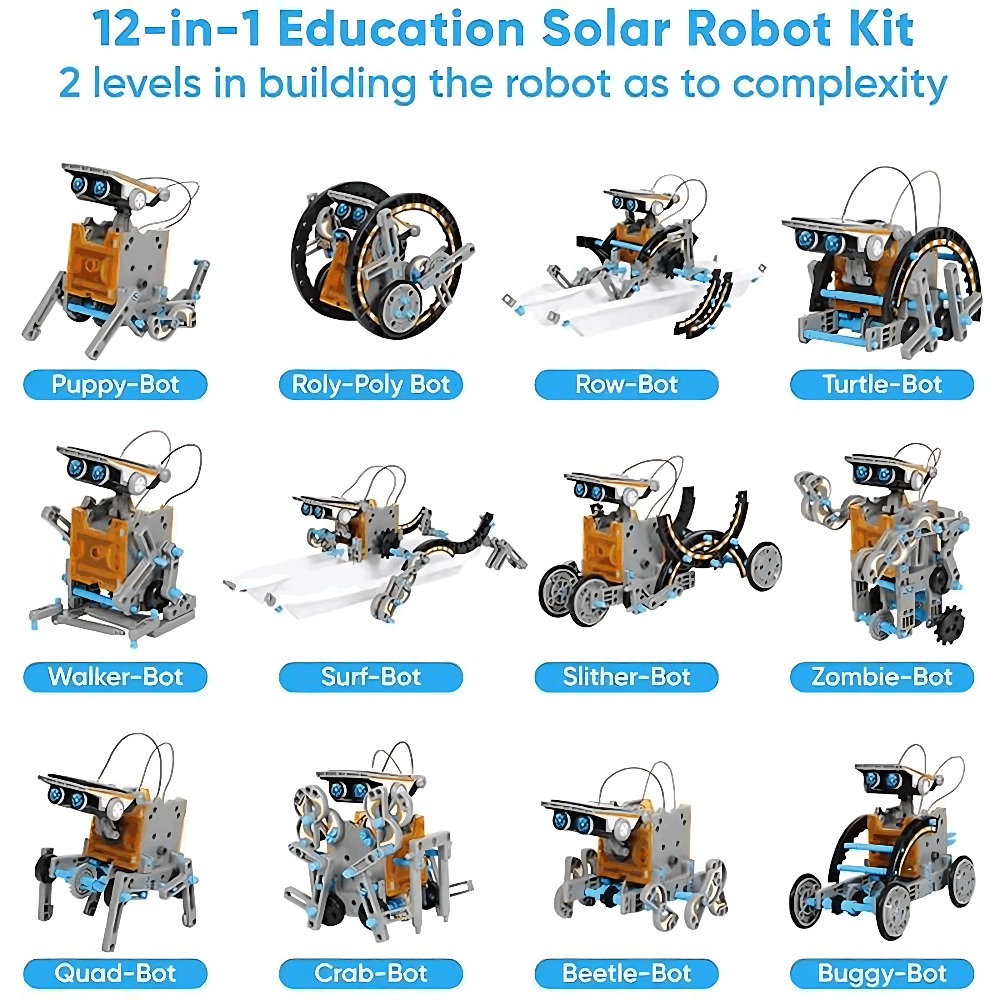 Güneş robotu yapı taşları 12 I - Science Project Robot incelemesi ve fiyatı