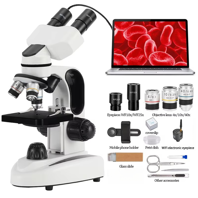 40X-1000X Çift LED Aydınlatmal - Microscope Compound 40X incelemesi ve fiyatı