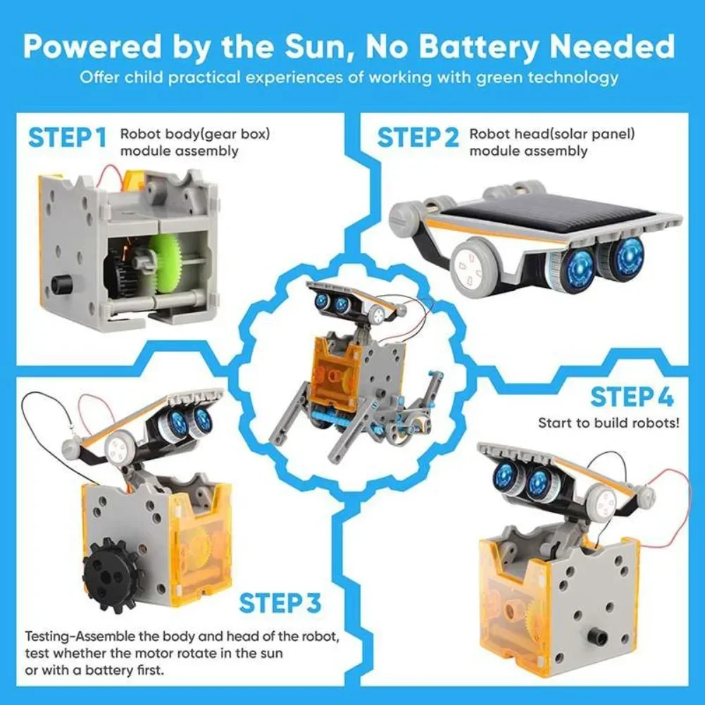 13 in 1 Güneş Enerjili Robot B - Science Project Robot incelemesi ve fiyatı