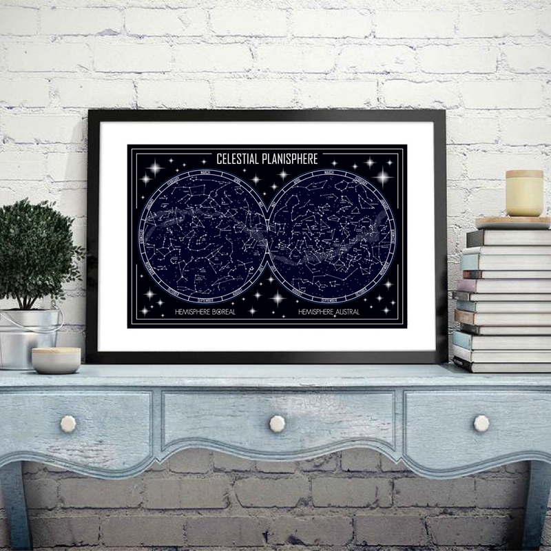 Göksel Planisfer Haritası Tuva - Star Map Poster incelemesi ve fiyatı